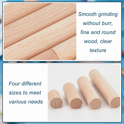 Wholesale Nbeads 20Pcs Beech Wood Craft Sticks 