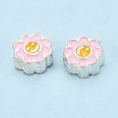 925 бусина из стерлингового серебра с эмалью STER-T008-36D-1