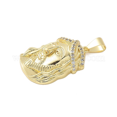 Латунные микро проложить кубического циркония подвески KK-P293-26B-G-1