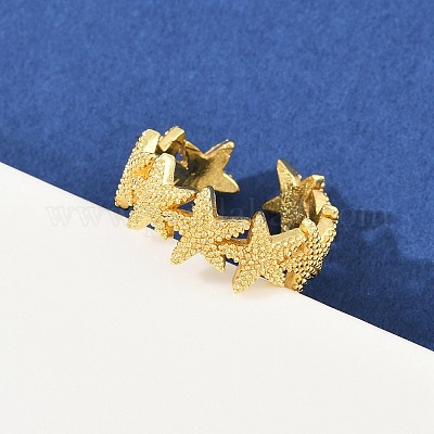 Латунные регулируемые манжеты для женщин RJEW-H256-16G-1