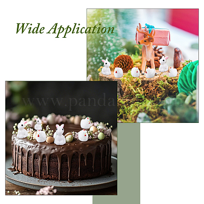 60 шт. 2 стиля смоляных кроликов и цыплят RESI-FH0001-67-1