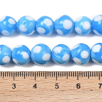 Бусины лэмпворк  LAMP-D002-10mm-01G-1