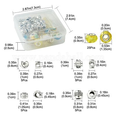 Европейские бусины из сплава и смолы в тибетском стиле своими руками DIY-FS0006-78B-1