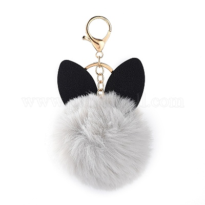 Брелок с подвеской из искусственного меха ANIM-PW0002-20D-1