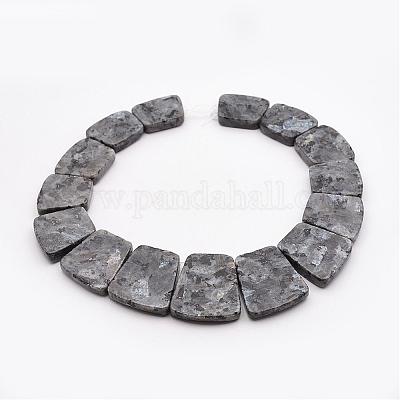 Градуированные бусины из натурального ларвикита G-P296-F01-1