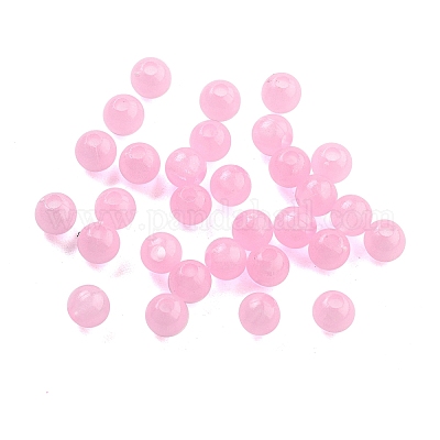 Непрозрачные светящиеся акриловые бусины OACR-G038-06C-1