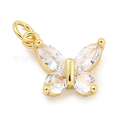 Покрытие стойки латунь микропаве прозрачные кубические циркониевые подвески KK-Q814-04G-1