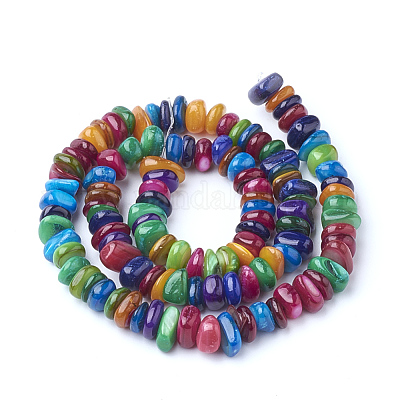 Нити бусин из натуральных пресноводных ракушек X-SHEL-Q008-96-1