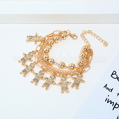 Модные железные многослойные кисточки ручной работы украшения персонализированные браслеты KR6302-2-1