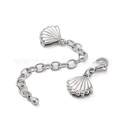 Крест латунный микро-паве кубический цирконий удлинитель цепи KK-Z084-05P-1