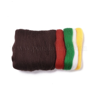 Новогодняя тематическая брошь звезда кактус набор для валяния иглами DIY-K055-02-1