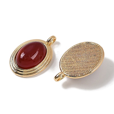 Подвески из натурального сердолика (окрашенные и нагретые) KK-P283-54G-01-1