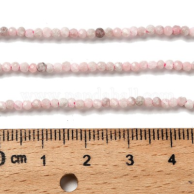 Натуральный розовый опал бусы пряди G-RM2025-20-2mm-1