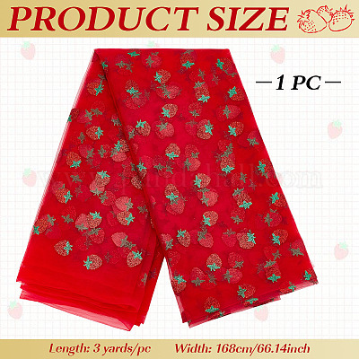 3 Yards Polyester-Gazestoff&nbsp;DIY-WH0308-725A-1