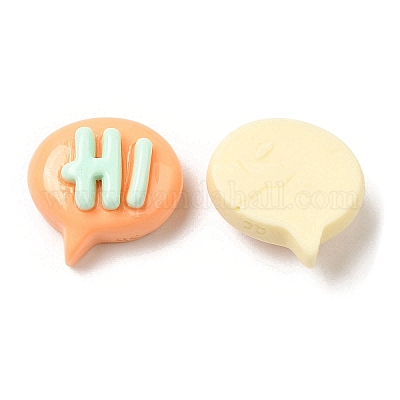 Мультяшные непрозрачные кабошоны из смолы RESI-C039-03F-1