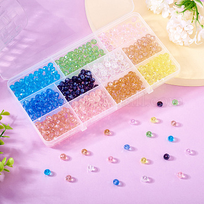 330шт 11 цвета гальванические стеклянные бусины EGLA-TA0001-94-1