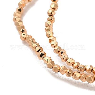 Гальванические нити из синтетических немагнитных гематитовых бусин G-I364-O01-LG-1