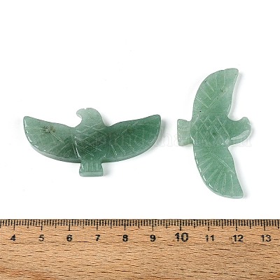 Подвески из натурального зеленого авантюрина в форме орла&nbsp;G-P563-05F-1