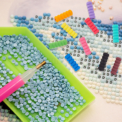 30шт. 10-цветный держатель для карандашей из вспененного eva AJEW-GF0006-31A-1