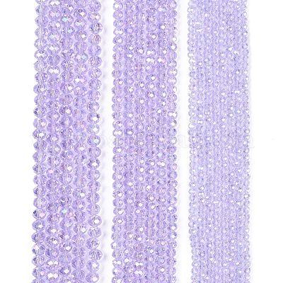 Стеклянные бусины с гальваническим покрытием  X-EGLA-A044-T4mm-B17-1