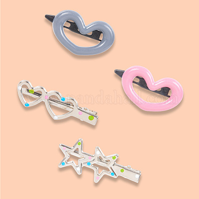 20 шт. 4 пластиковых заколки-кнопки для волос PHAR-CP0001-24-1