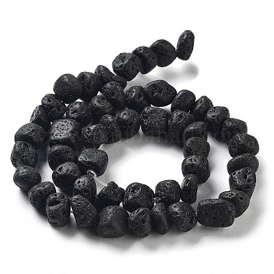 Бусы из натуральной лавы G-D085-A01-02-1