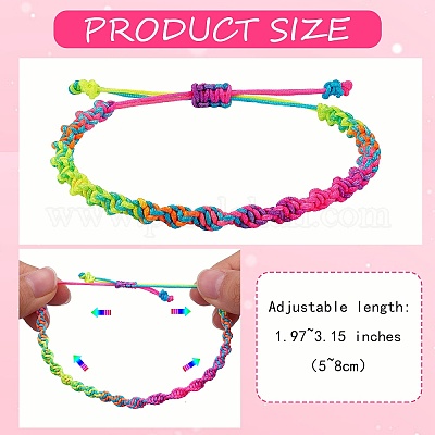 Плетеные браслеты нейлоновой нити корда BJEW-SW00049-02-1