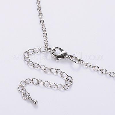 Семь чакр природных драгоценных камней из бисера ожерелья X-NJEW-JN00937-1