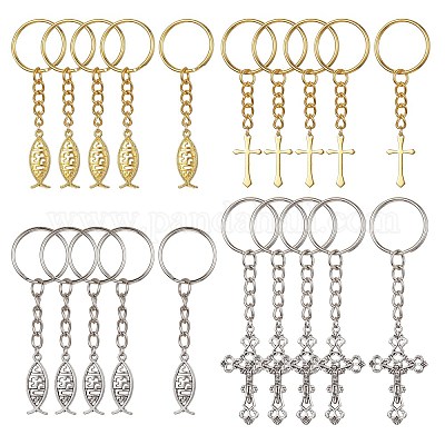 Брелок из латуни и сплава в тибетском стиле KEYC-JKC00555-1