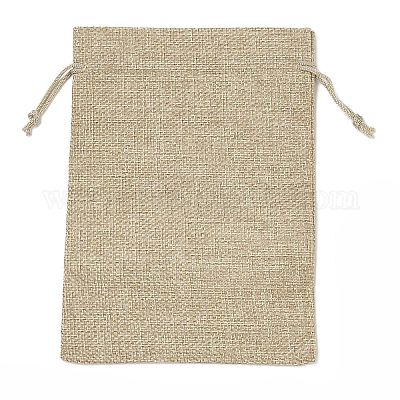 Рождественские упаковочные пакеты из мешковины с принтом ABAG-Q053-02B-03-1