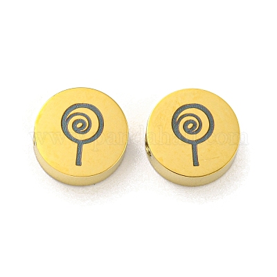 Тема Хэллоуина бусины из нержавеющей стали 304 STAS-M069-01N-G-1