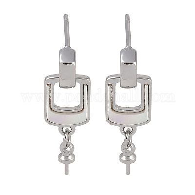 Латунь с фурнитурой для сережек-пусетов-ракушек KK-G497-32P-1