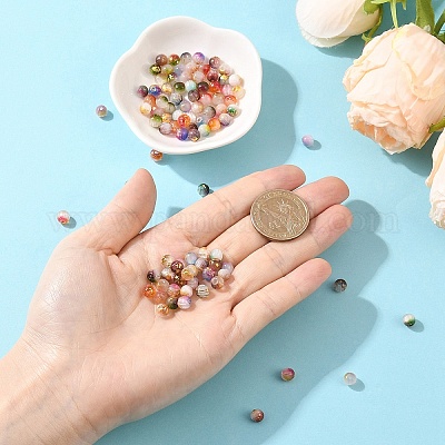 94шт кошачий глаз бусины&nbsp;CE-YW0001-03G-1