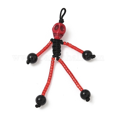 Подвески из стеклянных бусинок PALLOY-MZ00777-02-1