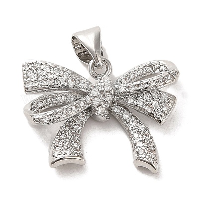 Латунные микропаве прозрачные подвески с фианитом FIND-Z041-07P-1