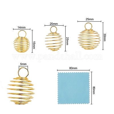 30шт 3 стиля круглые подвески из железной проволоки IFIN-YW0001-25-1