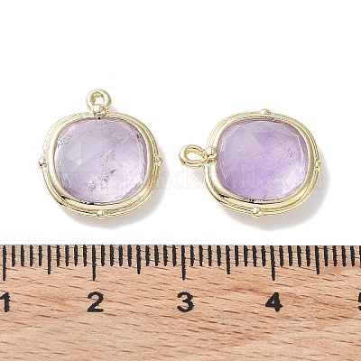 Подвески из натурального аметиста  G-G012-09C-02-1