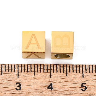 Европейские бусины из нержавеющей стали 304 STAS-G349-01G-1