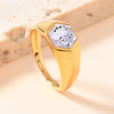 Кольца из нержавеющей стали 304 с кубическим цирконием FS-WG76F9A-35-1