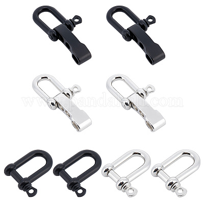 Adjustable D Shackles Buckle Shaped Alloy Shackles Paracord Buckles  Paracord Bracelet Buckles Survival Paracord Buckle