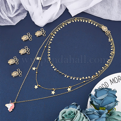 Layered Necklace Clasp Womens Jewelry Clasp Hook Jewelry Supply Sunflower  Jewelry Clasp 