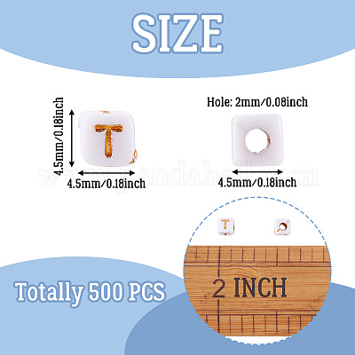 Непрозрачные акриловые бусины MACR-TAG0001-07T-1