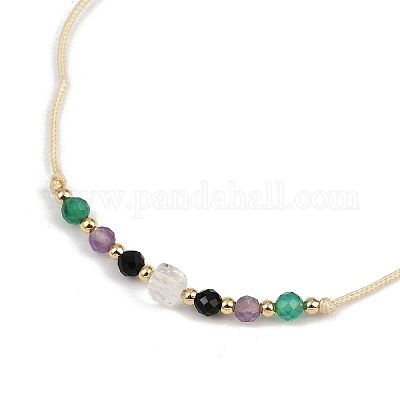 Браслеты из бисера с созвездиями из натуральных драгоценных камней NR2952-2-1