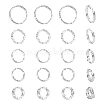 20 шт. 5 стиля 925 разъемных кольца из стерлингового серебра&nbsp;STER-TA0001-49-1