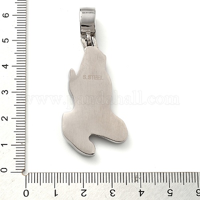 Подвески из нержавеющей стали 304 со стразами STAS-V008-35P-1