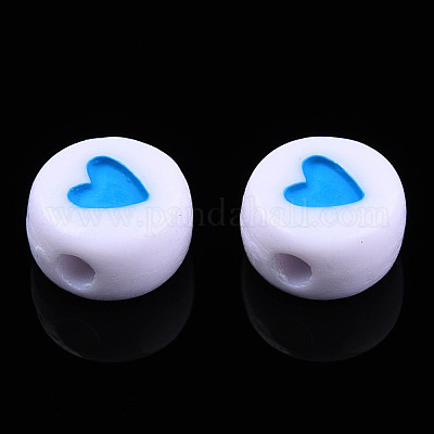 Непрозрачные акриловые бусины MACR-N008-57H-1