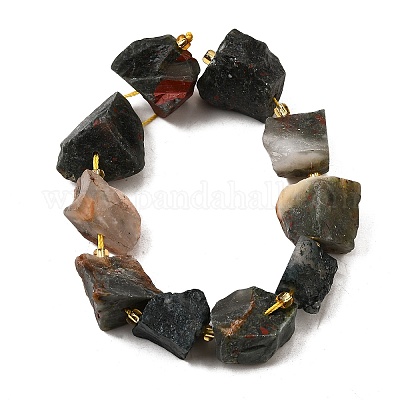 Необработанные грубые натуральные африканские бусины из кровавика G-Z087-B07-1