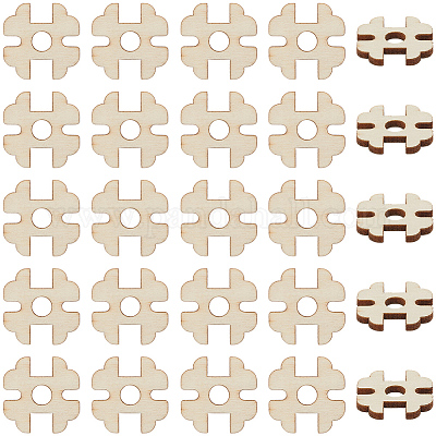1 набор деревянных пуговиц с 1 отверстиями BUTT-CY0001-16B-1