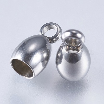 Наконечники шнура из нержавеющей стали 201 STAS-F145-02P-8x4mm-1