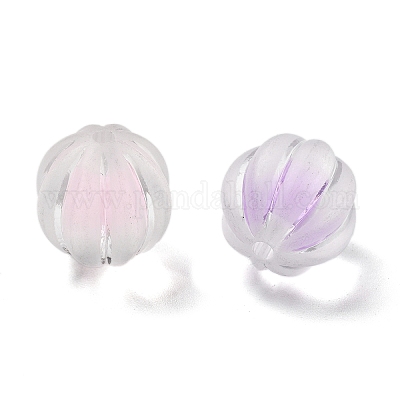 Smerigliato perline acriliche trasparenti&nbsp;OACR-A032-15B-1